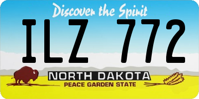 ND license plate ILZ772