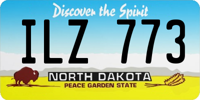 ND license plate ILZ773