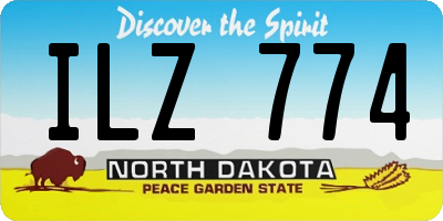 ND license plate ILZ774