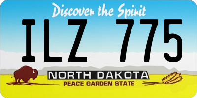 ND license plate ILZ775