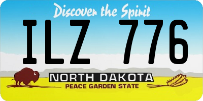 ND license plate ILZ776