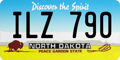 ND license plate ILZ790
