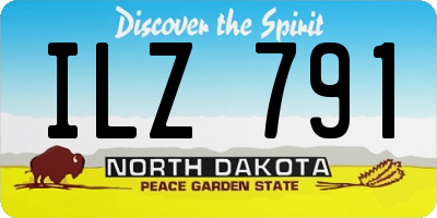 ND license plate ILZ791