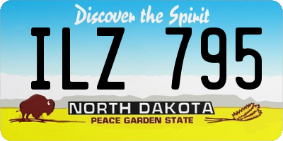 ND license plate ILZ795