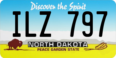 ND license plate ILZ797
