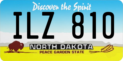 ND license plate ILZ810