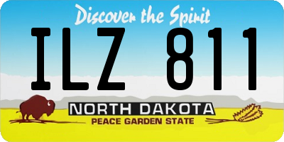 ND license plate ILZ811