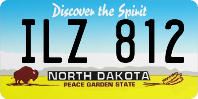 ND license plate ILZ812