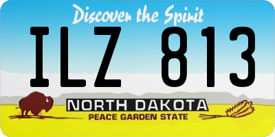 ND license plate ILZ813