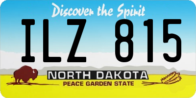 ND license plate ILZ815