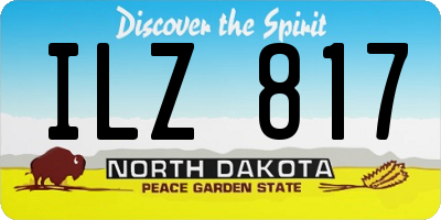 ND license plate ILZ817