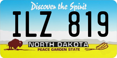 ND license plate ILZ819