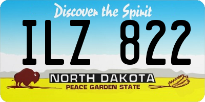 ND license plate ILZ822