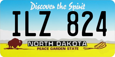 ND license plate ILZ824