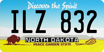 ND license plate ILZ832