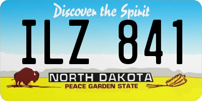 ND license plate ILZ841