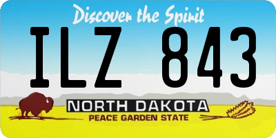 ND license plate ILZ843