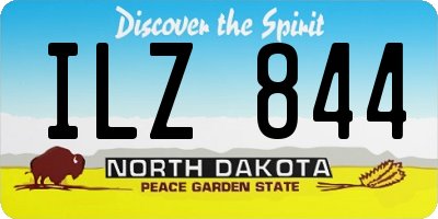 ND license plate ILZ844