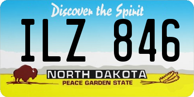 ND license plate ILZ846