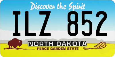 ND license plate ILZ852