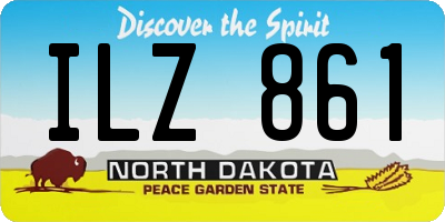 ND license plate ILZ861