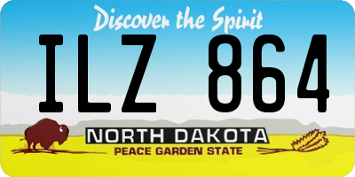 ND license plate ILZ864