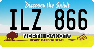 ND license plate ILZ866