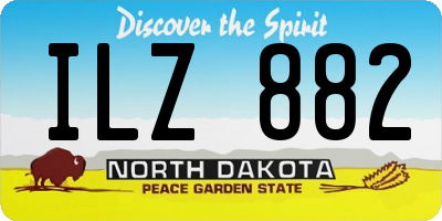 ND license plate ILZ882