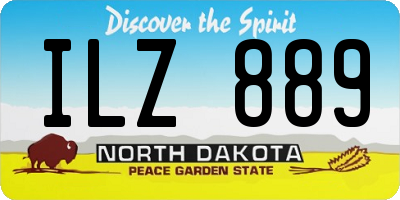 ND license plate ILZ889