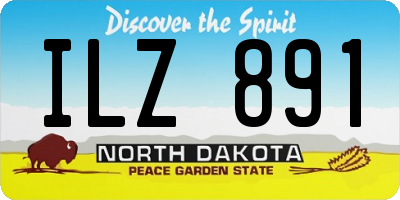 ND license plate ILZ891