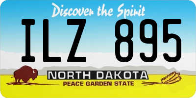 ND license plate ILZ895