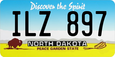 ND license plate ILZ897