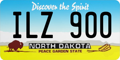 ND license plate ILZ900