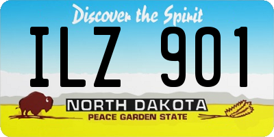 ND license plate ILZ901