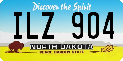 ND license plate ILZ904