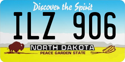 ND license plate ILZ906
