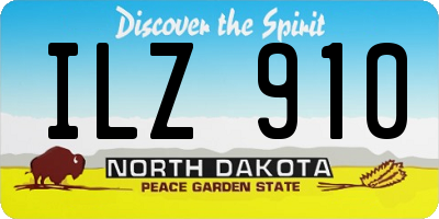 ND license plate ILZ910
