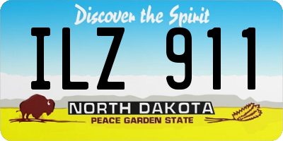 ND license plate ILZ911