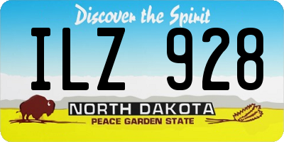 ND license plate ILZ928