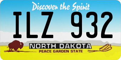 ND license plate ILZ932