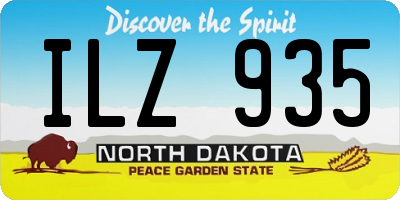 ND license plate ILZ935