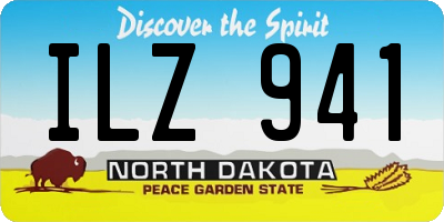 ND license plate ILZ941