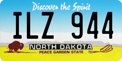 ND license plate ILZ944