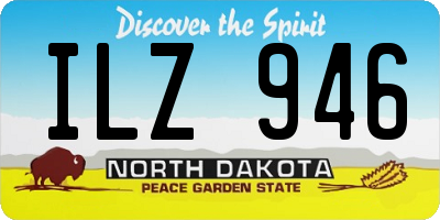 ND license plate ILZ946