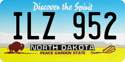 ND license plate ILZ952