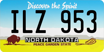 ND license plate ILZ953