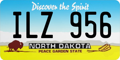 ND license plate ILZ956