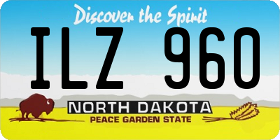 ND license plate ILZ960