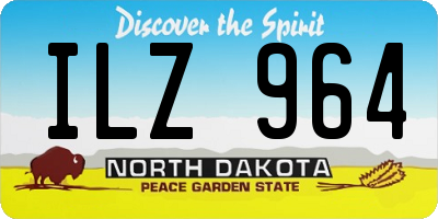 ND license plate ILZ964