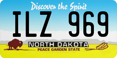 ND license plate ILZ969